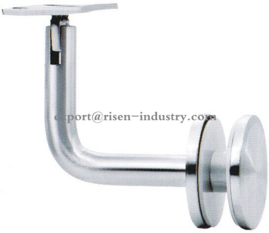 Handrail bracket glass to wall RS315, material stainless steel 304, finishing satin or mirror