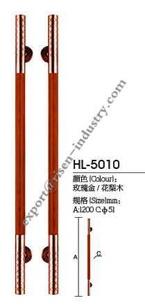 Stainless steel door handle HL5010, dia51 X 1200