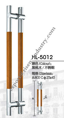 Stainless steel door handle HL5012, dia25 X45 X 800