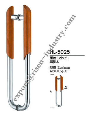 Stainless steel door handle HL5025, dia38 X 600