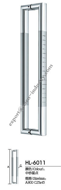 Stainless steel door handle HL6011, dia25 X45 X 800