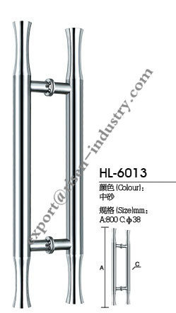 Stainless steel door handle HL6013, dia38 X 800