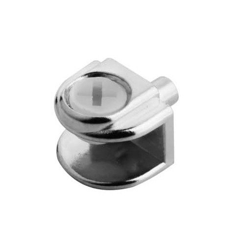 Fixed Glass Holder YS-034-1, Zinc Alloy,  for glass 8mm, finishing chrome or Satin