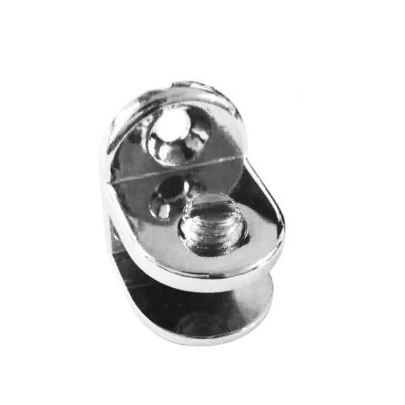 Fixed Glass Holder YS-043 Zinc Alloy,  for glass 8-10mm, finishing chrome or Satin