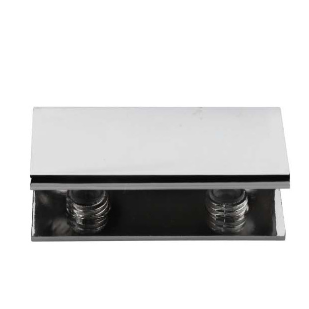 Fixed Glass Holder YS-048L Zinc Alloy,  for glass 10-12mm, finishing chrome or Satin