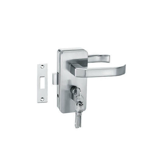 Glass door locks LC-036, stainless steel 304 plate, finishing satin or mirror