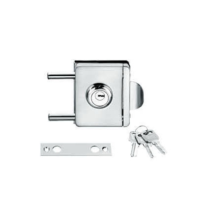 Glass door locks LC-008A, stainless steel 304 plate, finishing satin or mirror