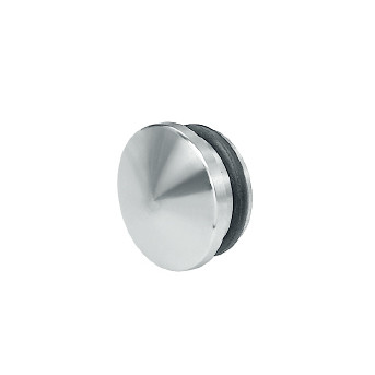 Glass Sliding Door Seriers endpiece GL-009, stainless steel 304, finishing satin, for bathroom door