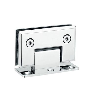 Bathroom glass clamp RS1806, Square 90 degree, Single side, Satin or Mirror