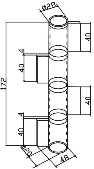 Welding hinge heavy duty H602A, with steel washer, Finishing: self color or zinc plating, material: iron