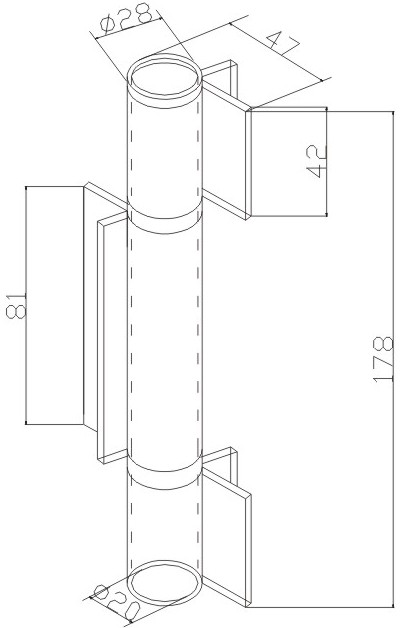 Welding hinge heavy duty H603A, with steel washer, material: iron, finishing: self color or zinc plating
